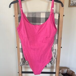 Outdoor Voices Barbie Pink bodysuit